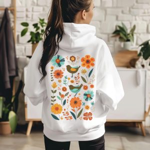 Folk Art Shirt, Cottagecore shirt